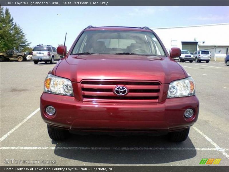 Salsa Red Pearl / Ash Gray 2007 Toyota Highlander V6 4WD