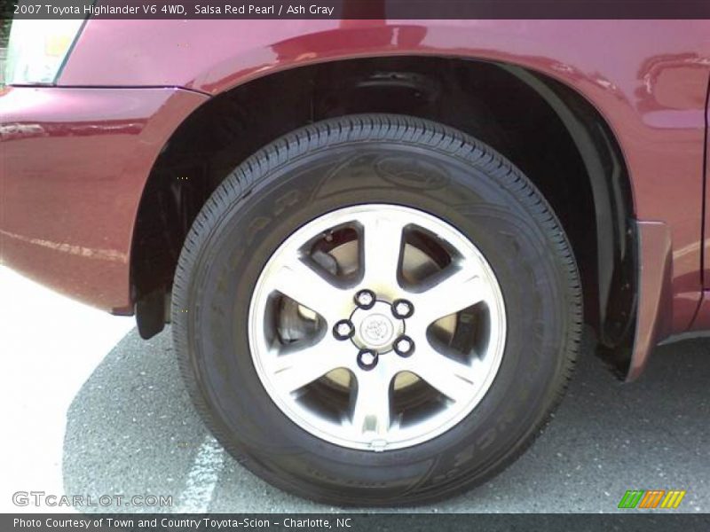 Salsa Red Pearl / Ash Gray 2007 Toyota Highlander V6 4WD