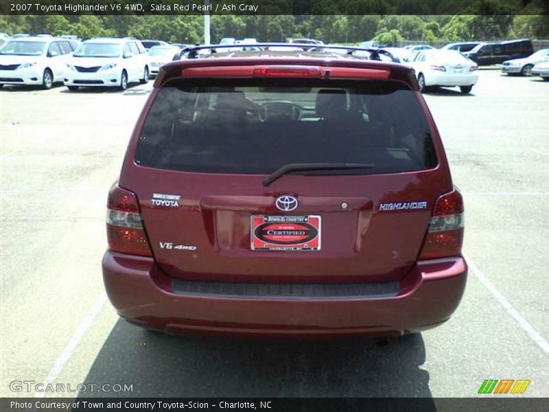 Salsa Red Pearl / Ash Gray 2007 Toyota Highlander V6 4WD