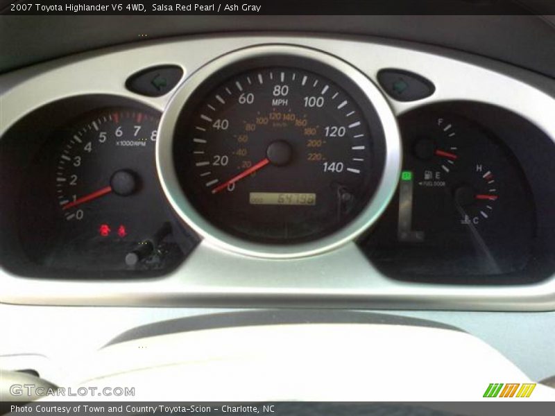 Salsa Red Pearl / Ash Gray 2007 Toyota Highlander V6 4WD