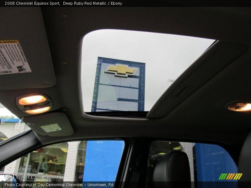 Deep Ruby Red Metallic / Ebony 2008 Chevrolet Equinox Sport