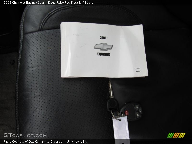 Deep Ruby Red Metallic / Ebony 2008 Chevrolet Equinox Sport