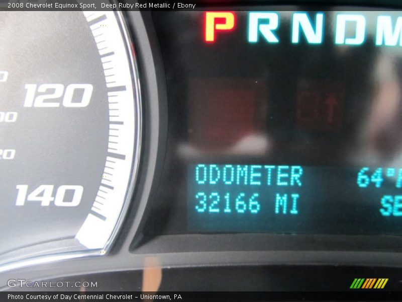 Deep Ruby Red Metallic / Ebony 2008 Chevrolet Equinox Sport