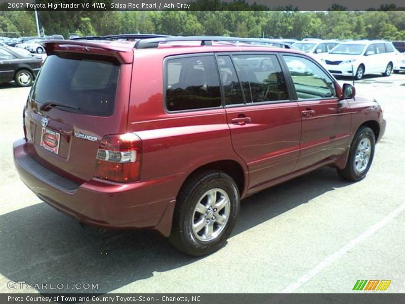 Salsa Red Pearl / Ash Gray 2007 Toyota Highlander V6 4WD