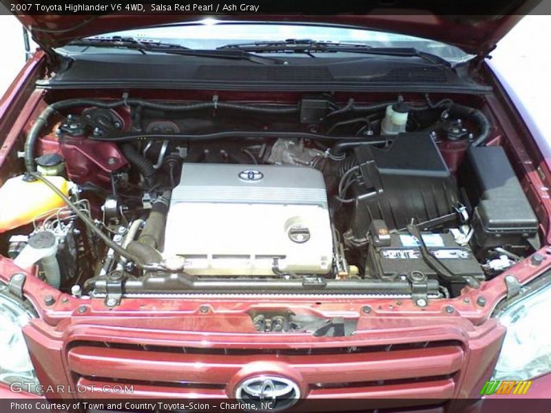 Salsa Red Pearl / Ash Gray 2007 Toyota Highlander V6 4WD