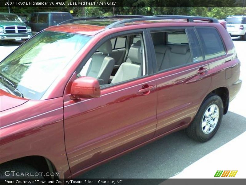 Salsa Red Pearl / Ash Gray 2007 Toyota Highlander V6 4WD