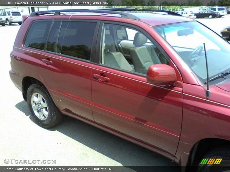 Salsa Red Pearl / Ash Gray 2007 Toyota Highlander V6 4WD