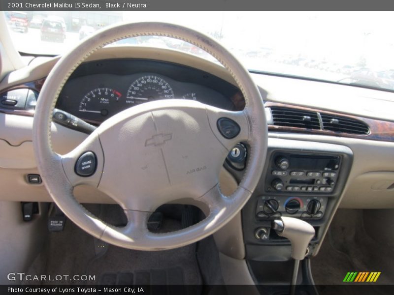 Black / Neutral 2001 Chevrolet Malibu LS Sedan