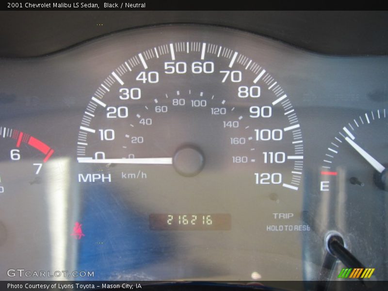Black / Neutral 2001 Chevrolet Malibu LS Sedan