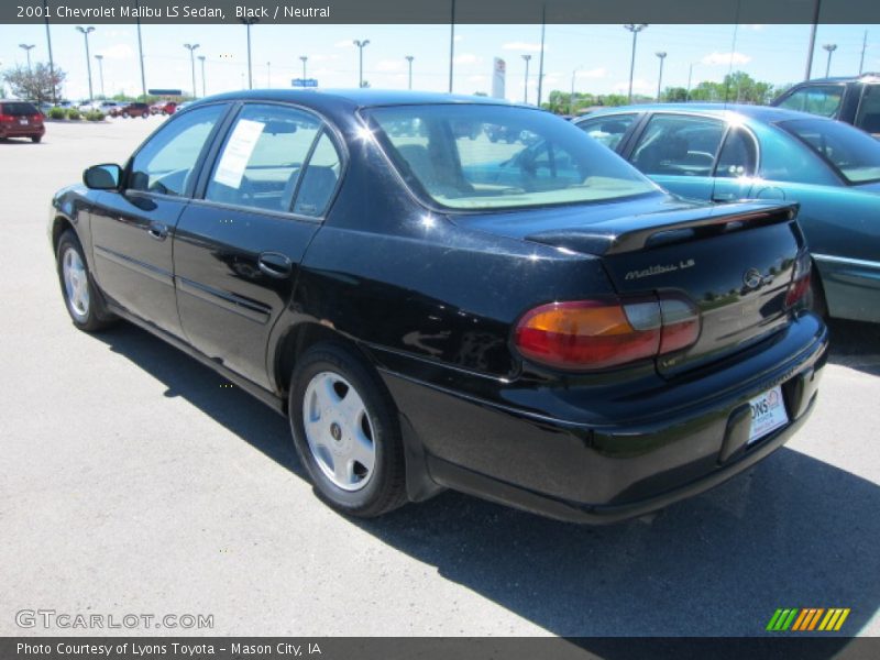 Black / Neutral 2001 Chevrolet Malibu LS Sedan