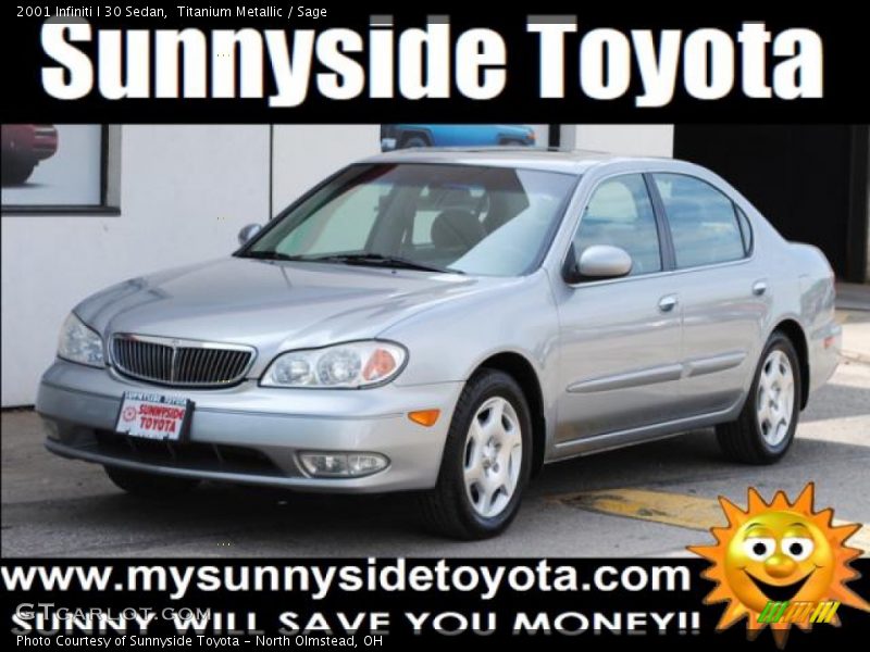 Titanium Metallic / Sage 2001 Infiniti I 30 Sedan