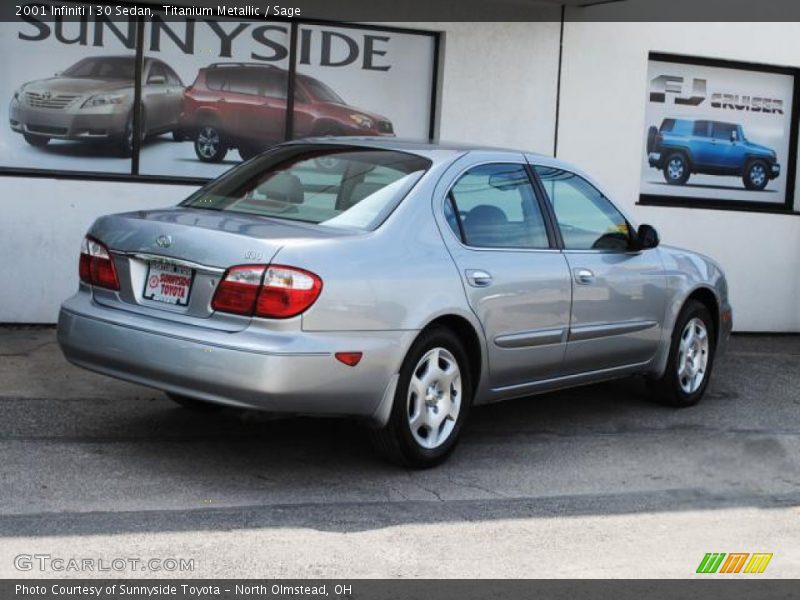 Titanium Metallic / Sage 2001 Infiniti I 30 Sedan