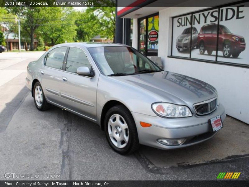 Titanium Metallic / Sage 2001 Infiniti I 30 Sedan