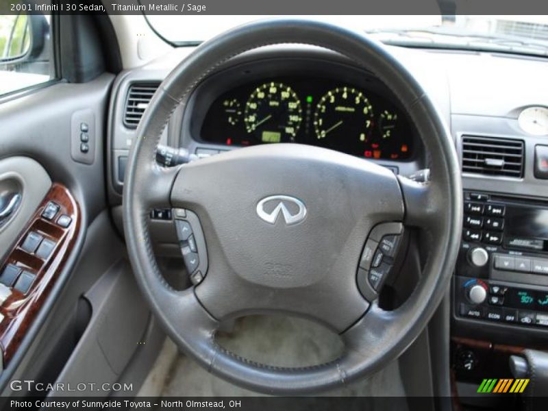 Titanium Metallic / Sage 2001 Infiniti I 30 Sedan
