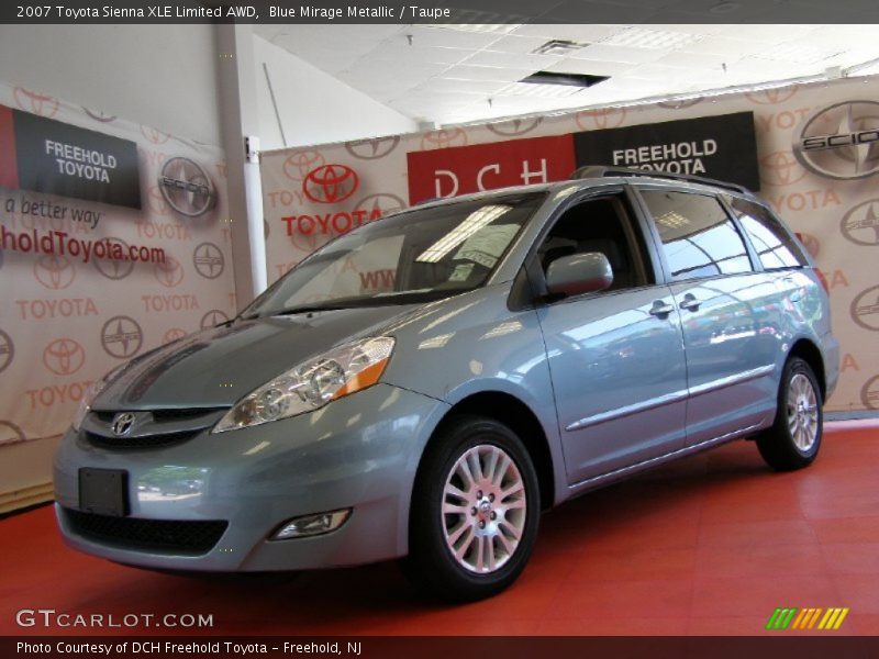 Blue Mirage Metallic / Taupe 2007 Toyota Sienna XLE Limited AWD