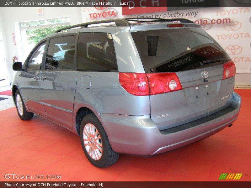 Blue Mirage Metallic / Taupe 2007 Toyota Sienna XLE Limited AWD