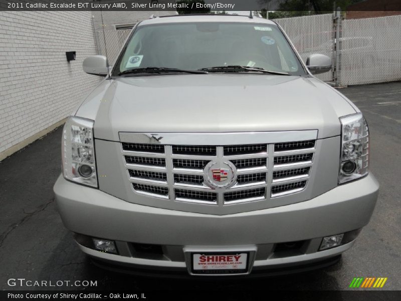 Silver Lining Metallic / Ebony/Ebony 2011 Cadillac Escalade EXT Luxury AWD