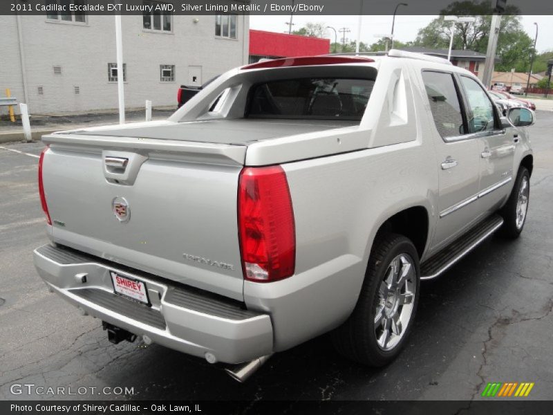 Silver Lining Metallic / Ebony/Ebony 2011 Cadillac Escalade EXT Luxury AWD