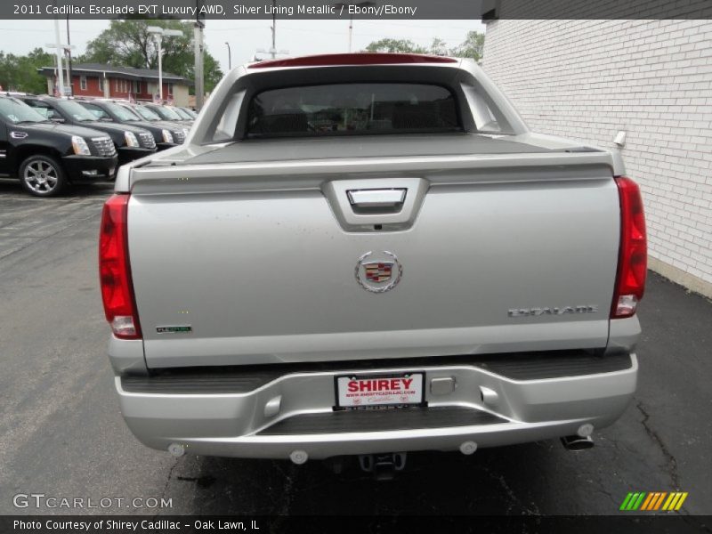 Silver Lining Metallic / Ebony/Ebony 2011 Cadillac Escalade EXT Luxury AWD