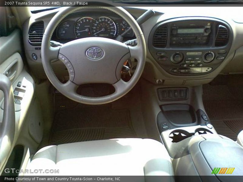 Black / Taupe 2007 Toyota Sequoia SR5 4WD