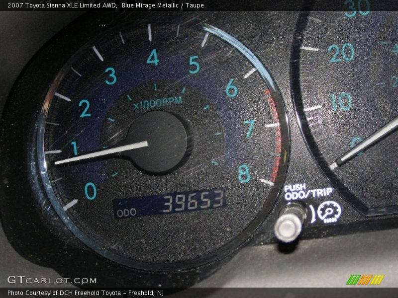 Blue Mirage Metallic / Taupe 2007 Toyota Sienna XLE Limited AWD