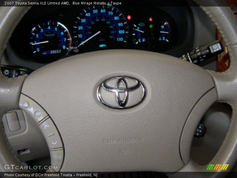 Blue Mirage Metallic / Taupe 2007 Toyota Sienna XLE Limited AWD