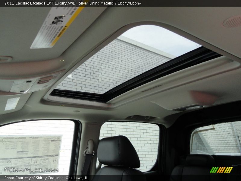 Silver Lining Metallic / Ebony/Ebony 2011 Cadillac Escalade EXT Luxury AWD