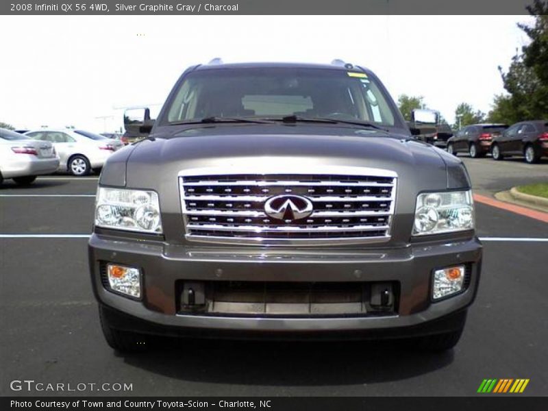 Silver Graphite Gray / Charcoal 2008 Infiniti QX 56 4WD