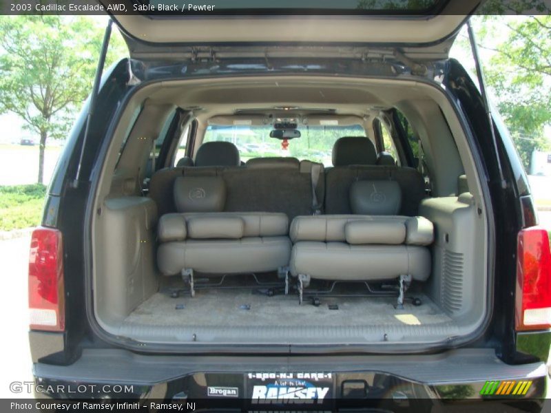 Sable Black / Pewter 2003 Cadillac Escalade AWD