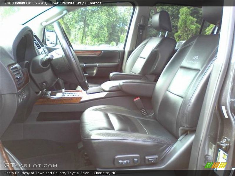 Silver Graphite Gray / Charcoal 2008 Infiniti QX 56 4WD