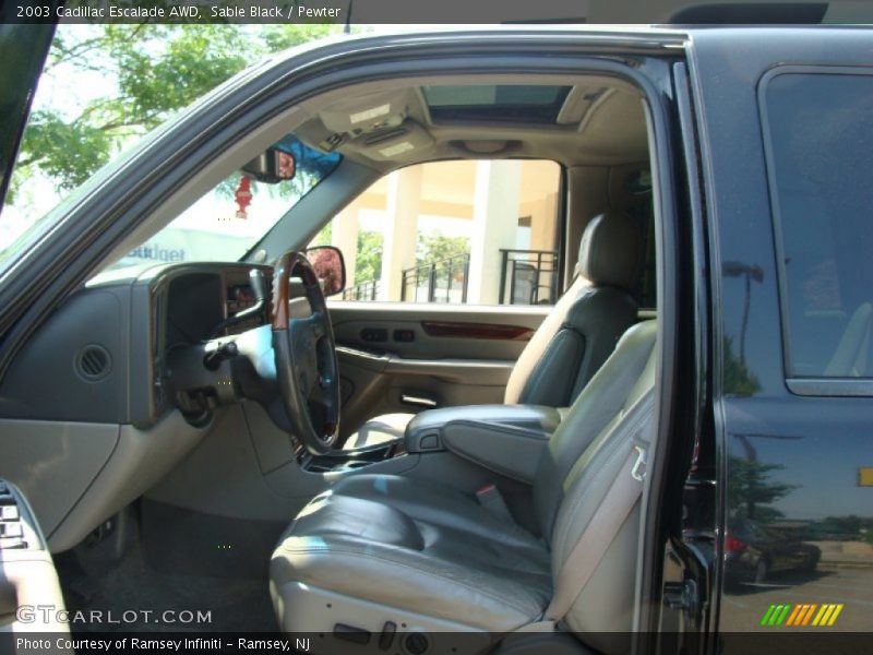 Sable Black / Pewter 2003 Cadillac Escalade AWD