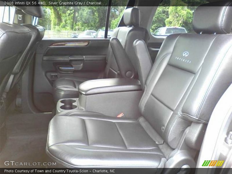 Silver Graphite Gray / Charcoal 2008 Infiniti QX 56 4WD