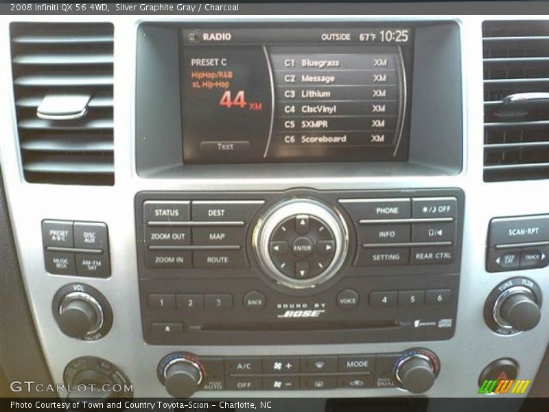 Silver Graphite Gray / Charcoal 2008 Infiniti QX 56 4WD