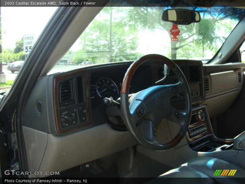 Sable Black / Pewter 2003 Cadillac Escalade AWD