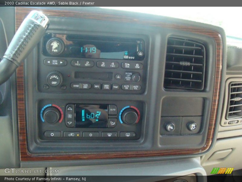 Sable Black / Pewter 2003 Cadillac Escalade AWD
