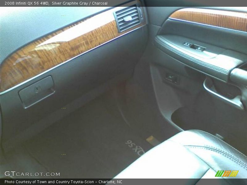 Silver Graphite Gray / Charcoal 2008 Infiniti QX 56 4WD