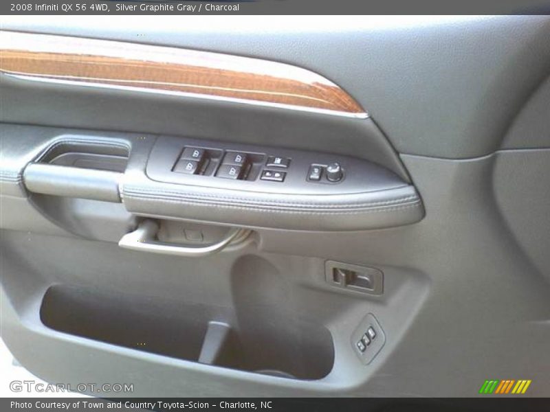 Silver Graphite Gray / Charcoal 2008 Infiniti QX 56 4WD