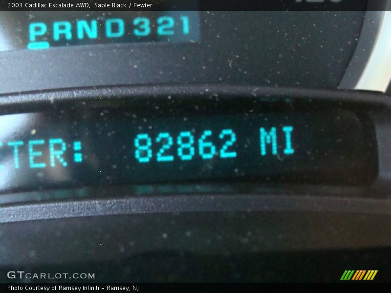 Sable Black / Pewter 2003 Cadillac Escalade AWD
