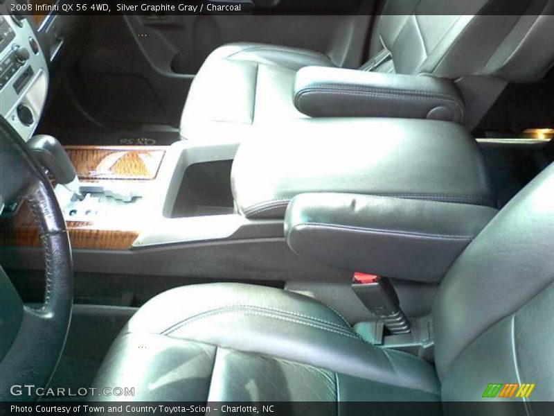 Silver Graphite Gray / Charcoal 2008 Infiniti QX 56 4WD