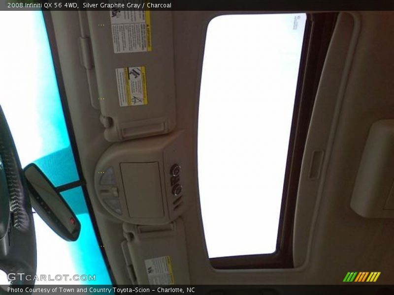 Silver Graphite Gray / Charcoal 2008 Infiniti QX 56 4WD