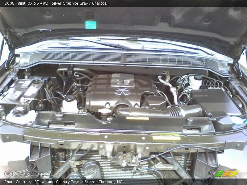 Silver Graphite Gray / Charcoal 2008 Infiniti QX 56 4WD