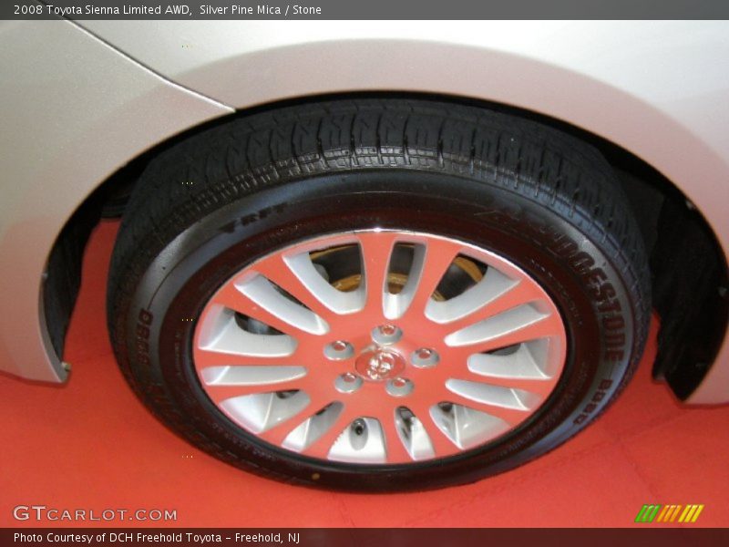 Silver Pine Mica / Stone 2008 Toyota Sienna Limited AWD
