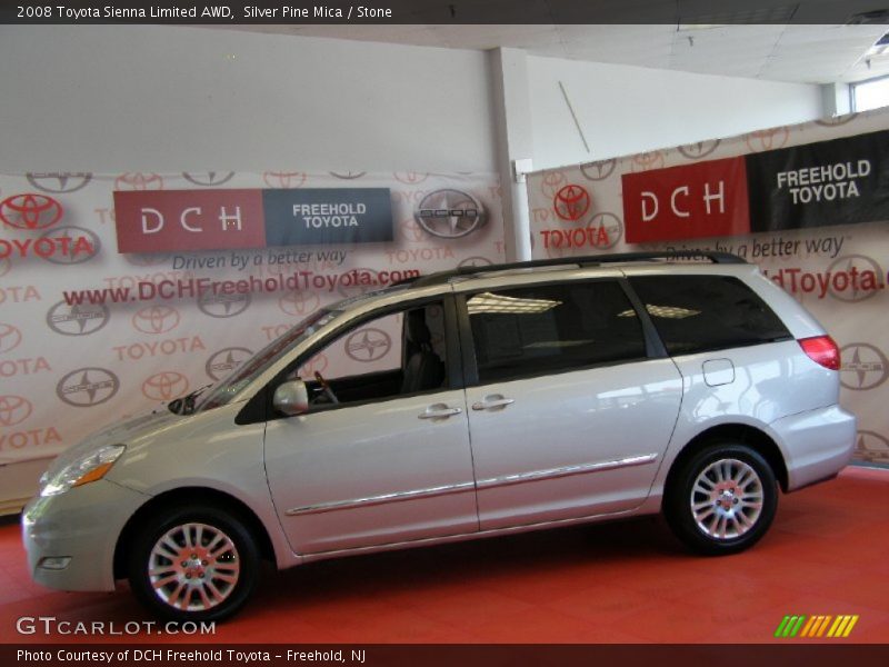 Silver Pine Mica / Stone 2008 Toyota Sienna Limited AWD