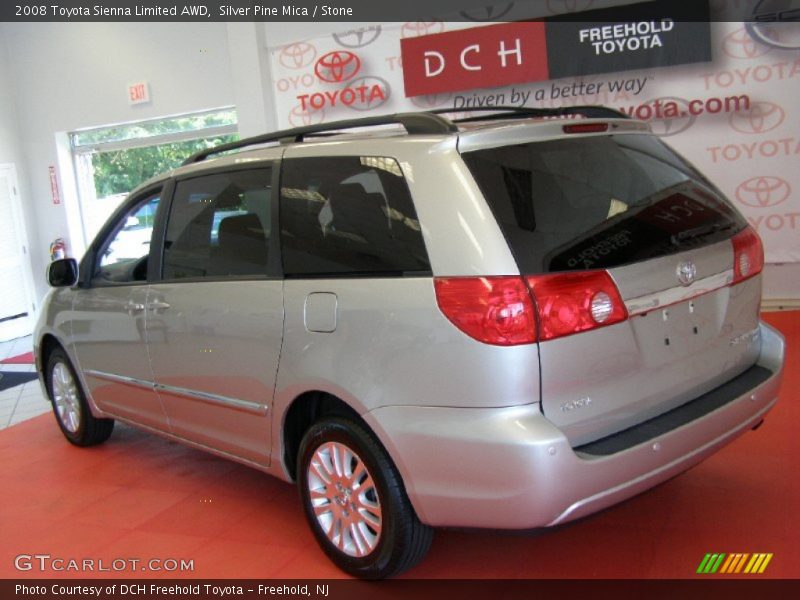Silver Pine Mica / Stone 2008 Toyota Sienna Limited AWD
