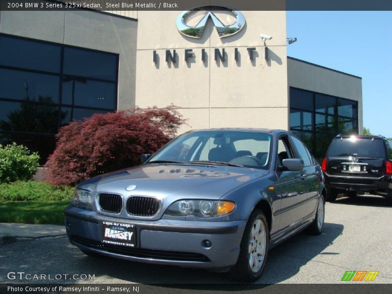 Steel Blue Metallic / Black 2004 BMW 3 Series 325xi Sedan