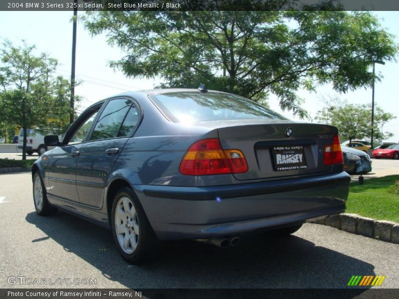 Steel Blue Metallic / Black 2004 BMW 3 Series 325xi Sedan