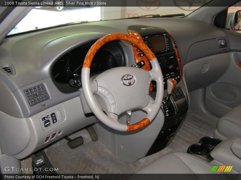 Silver Pine Mica / Stone 2008 Toyota Sienna Limited AWD