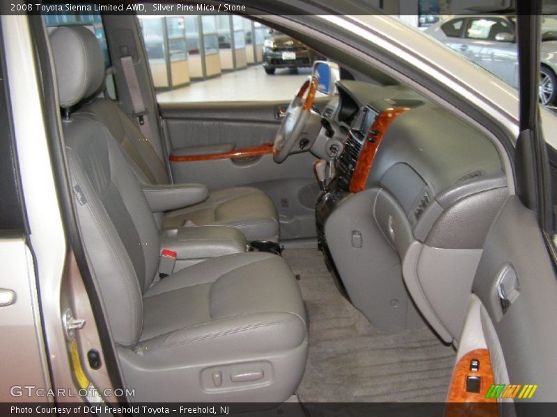 Silver Pine Mica / Stone 2008 Toyota Sienna Limited AWD