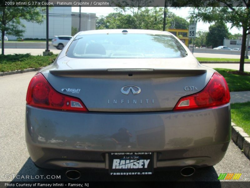 Platinum Graphite / Graphite 2009 Infiniti G 37 x Coupe
