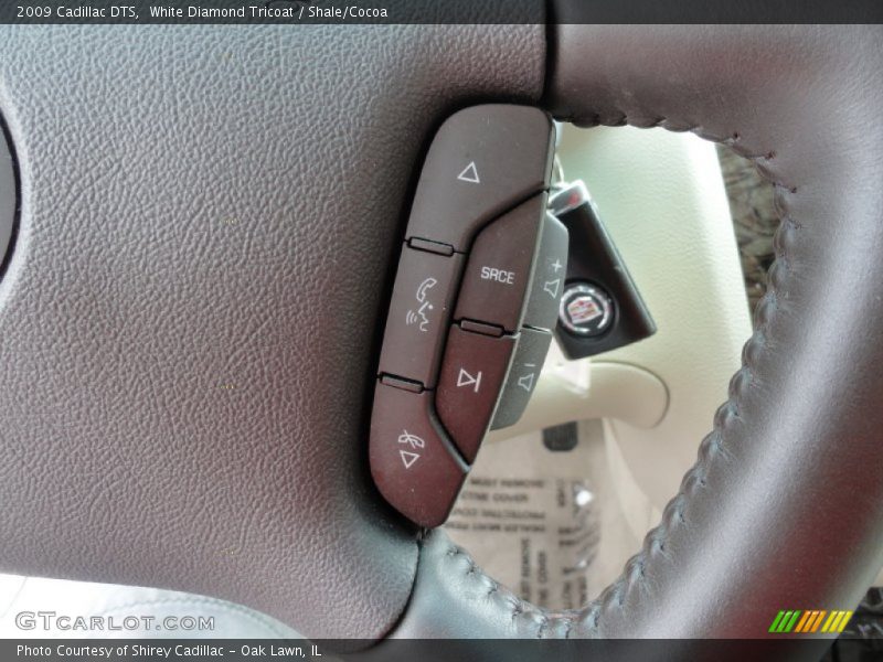 White Diamond Tricoat / Shale/Cocoa 2009 Cadillac DTS